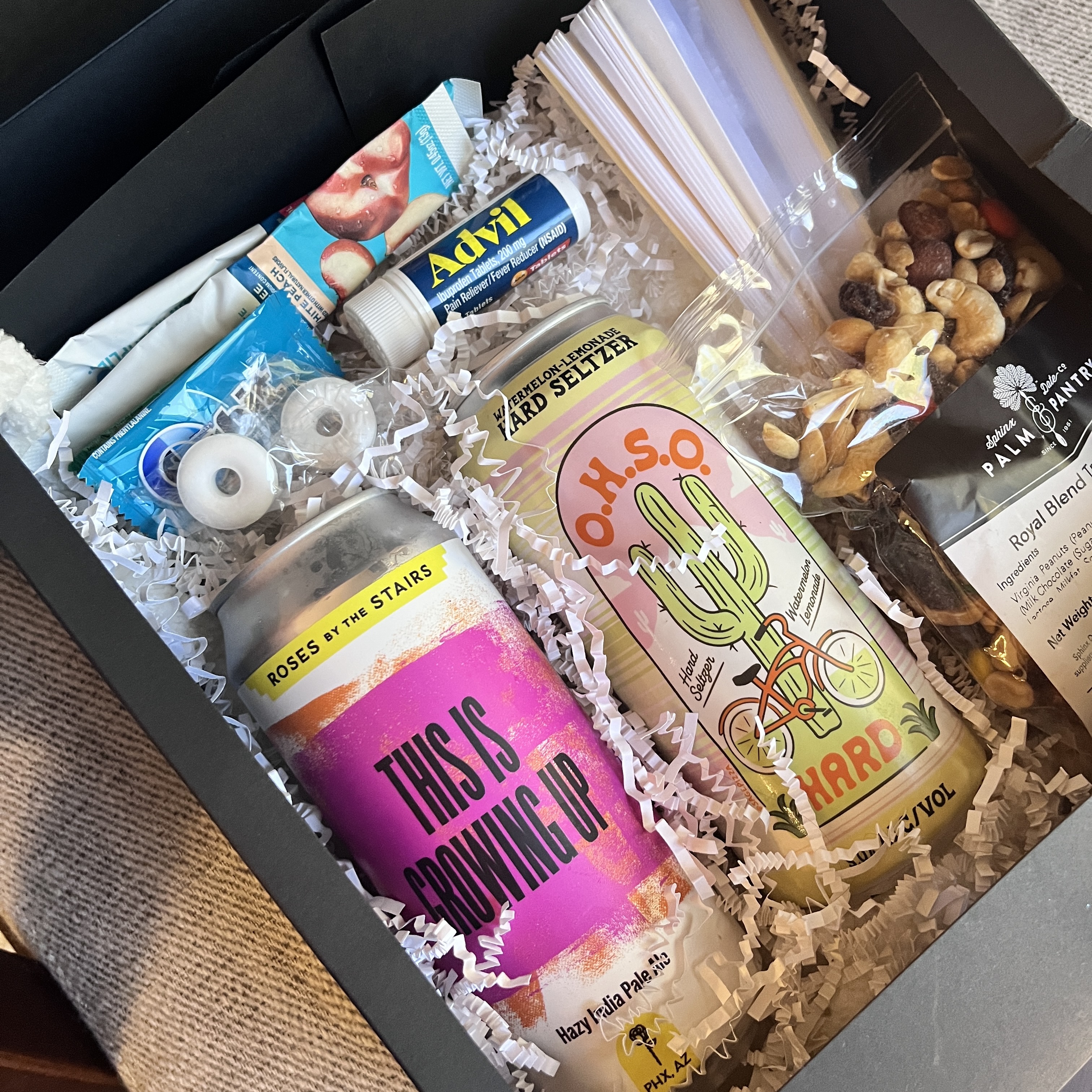 Boxed Welcome and Hospitality Gifts for Wedding and Event Guests gifting rental for weddings, showers, birthdays and corporate events