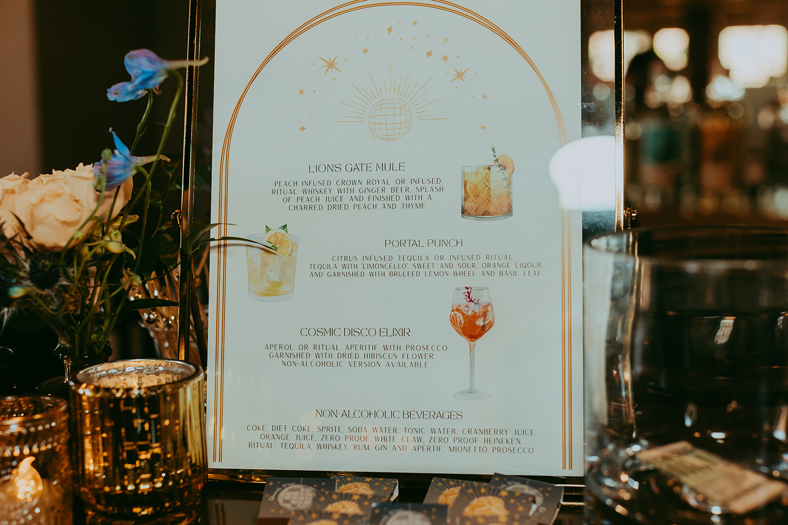Gold Floating Frames frames rental for weddings, showers, birthdays and corporate events