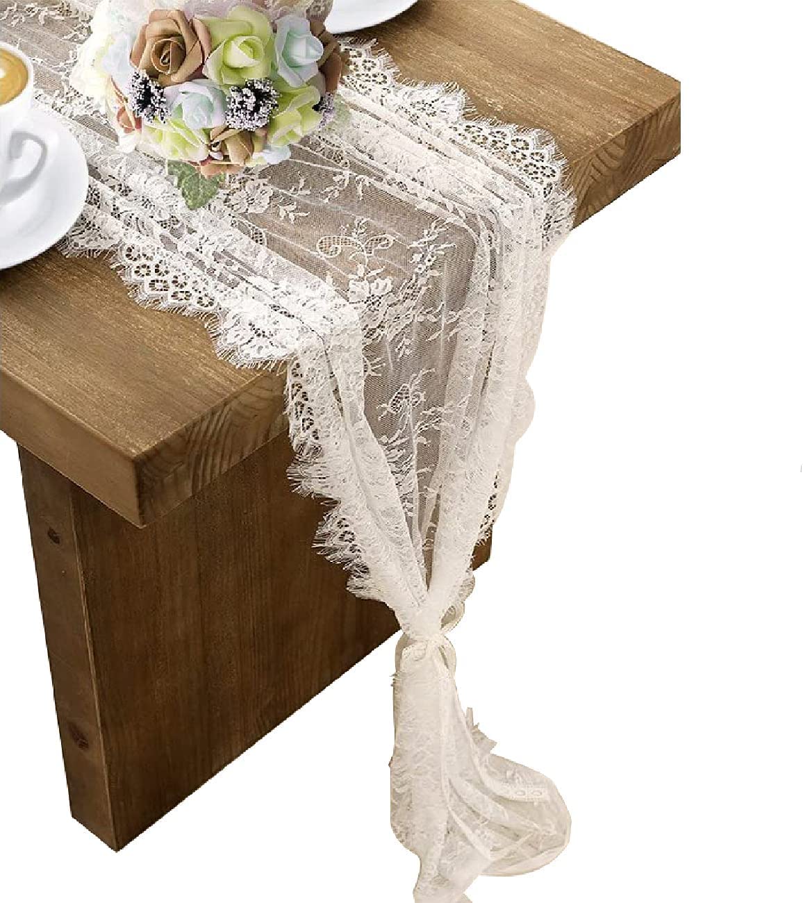 Lace Table Runners Drape linens rental for weddings, showers, birthdays and corporate events
