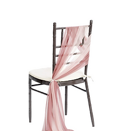 Dusty Rose Chair Sash for wedding and event décor