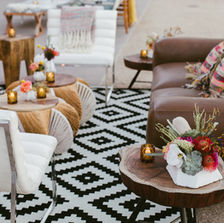 Cozy and cool "lounge" seating fro birthday party guests at Andaz Scottsdale