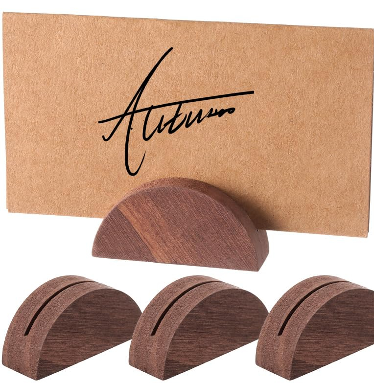 Wood Table Number Stand place card and table number holders rental for weddings, showers, birthdays and corporate events