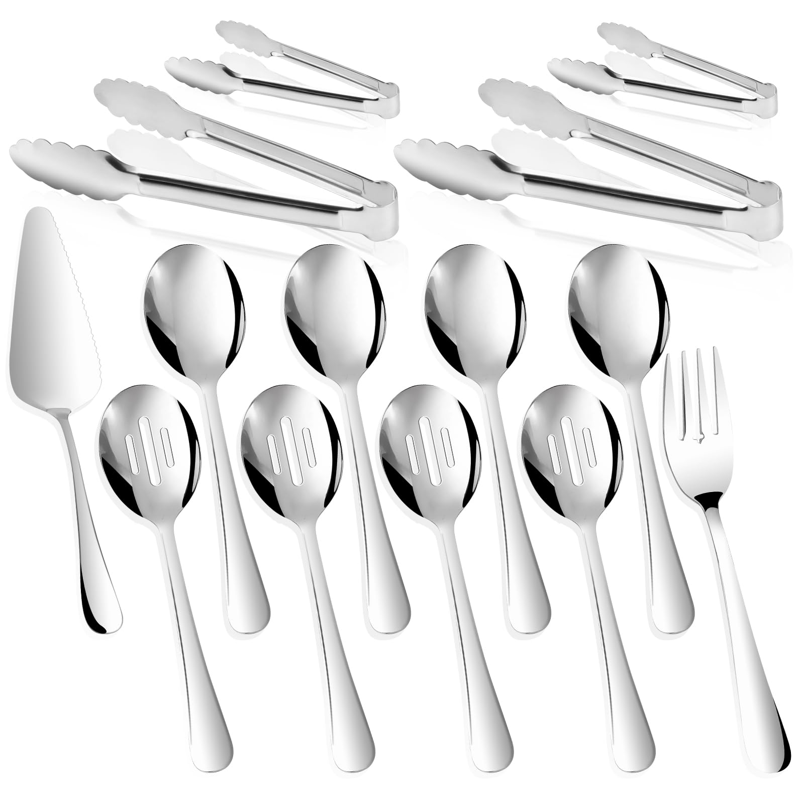 Stainless Steel Buffet Utensils platters and service items rental for weddings, showers, birthdays and corporate events