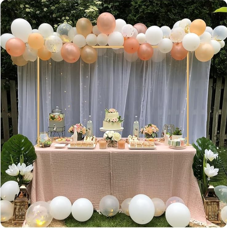 Gold Over the Table Stand stands rental for weddings, showers, birthdays and corporate events