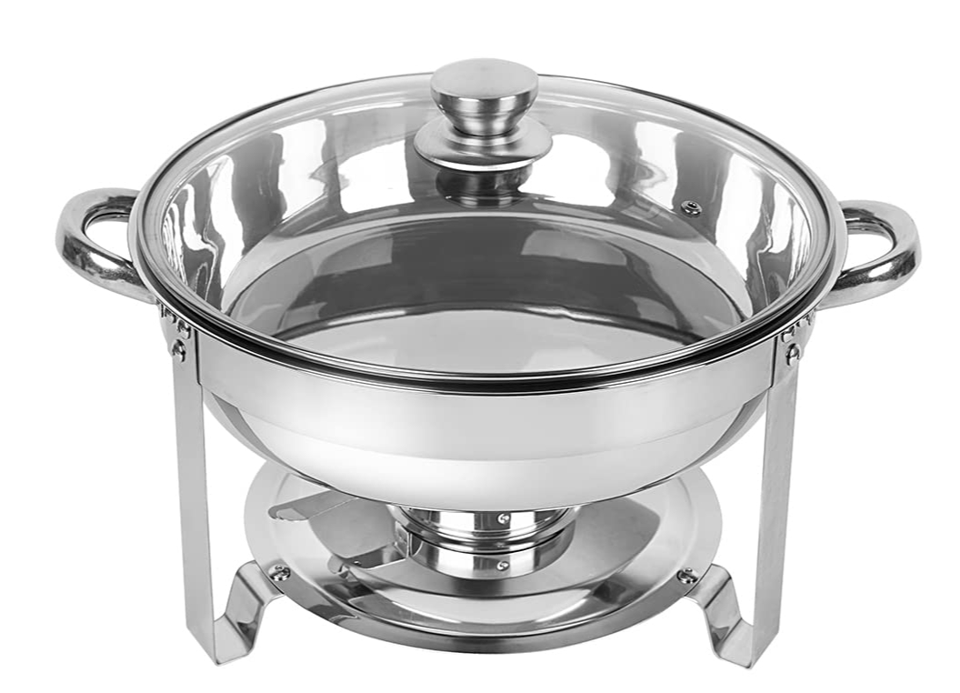 Silver 6qt Chafing Dish platters and service items rental for weddings, showers, birthdays and corporate events