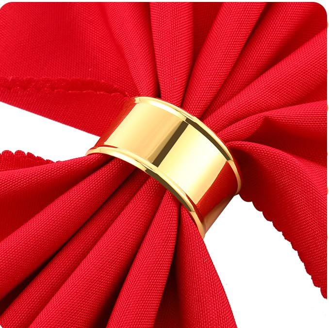 Gold Band Napkin Rings tabletop decor rental for weddings, showers, birthdays and corporate events