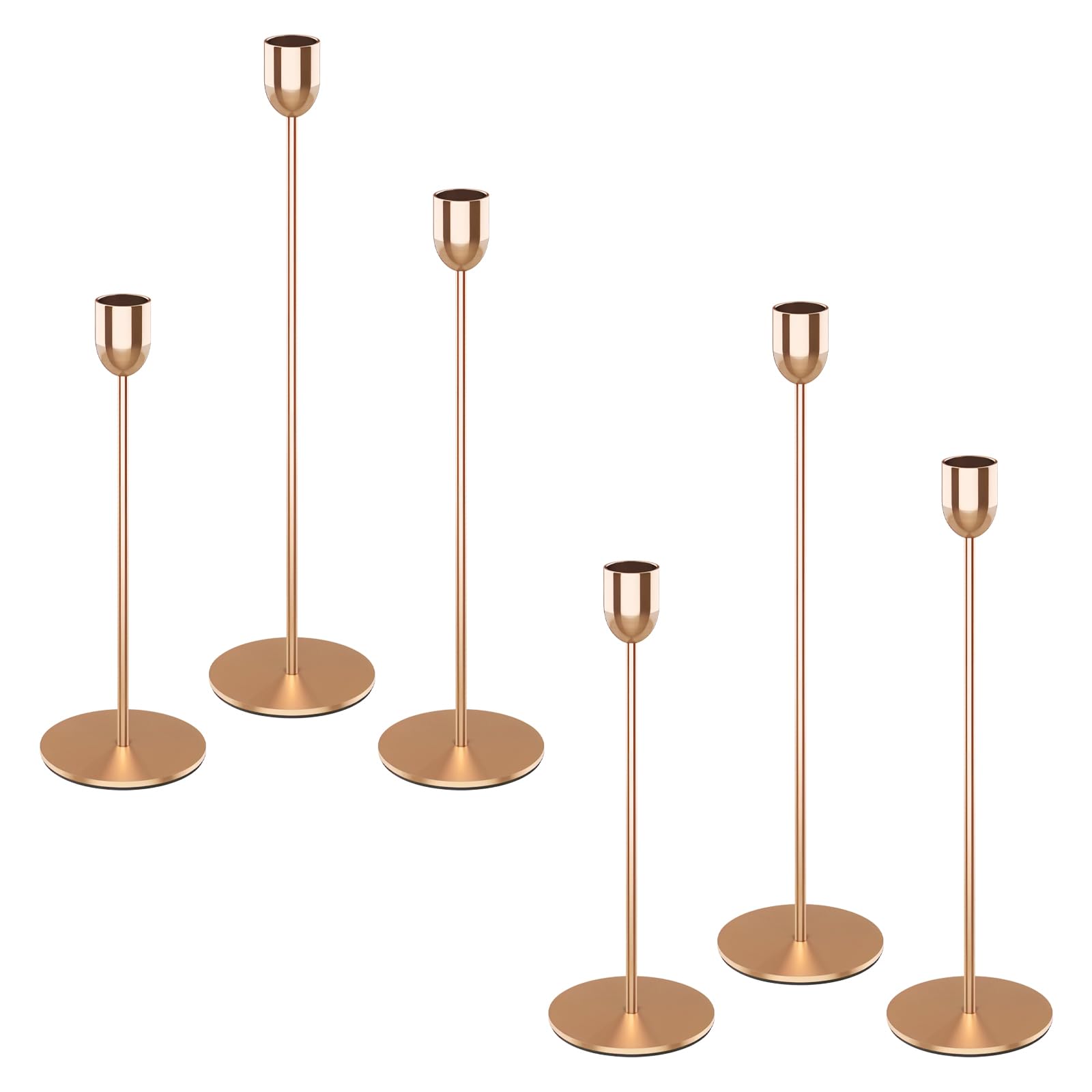 Gold Modern Gold Candlesticks candle holders rental for weddings, showers, birthdays and corporate events