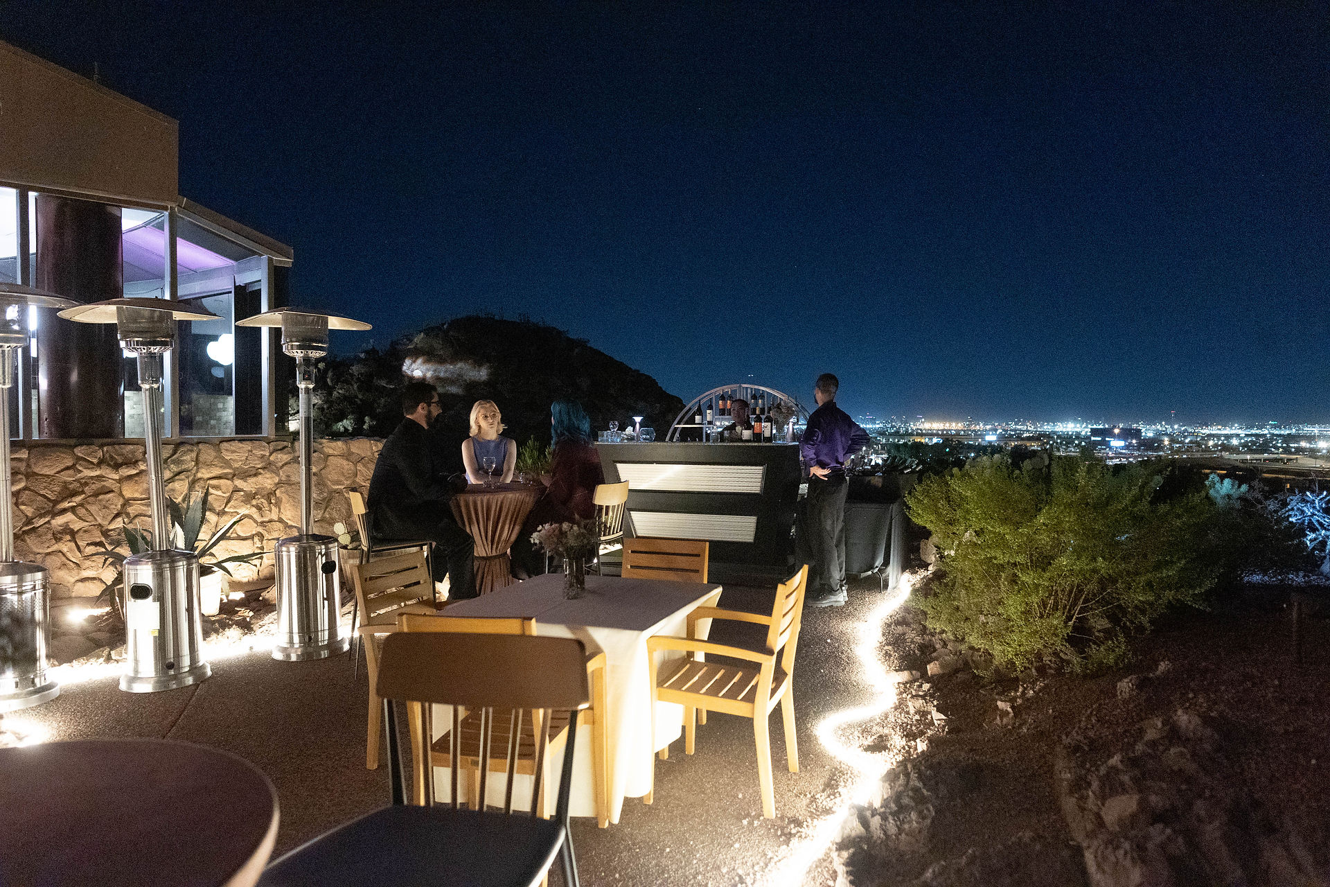 Tempe mountain top wedding with views