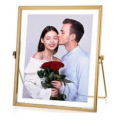 Gold Floating Frame frames rental for weddings, showers, birthdays and corporate events