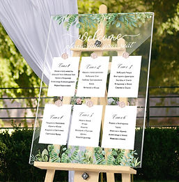 24x18" Wedding Seating Chart Board signage rental for weddings, showers, birthdays and corporate events