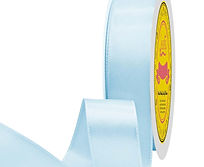 Lt Blue Satin Ribbon ribbon rental for weddings, showers, birthdays and corporate events