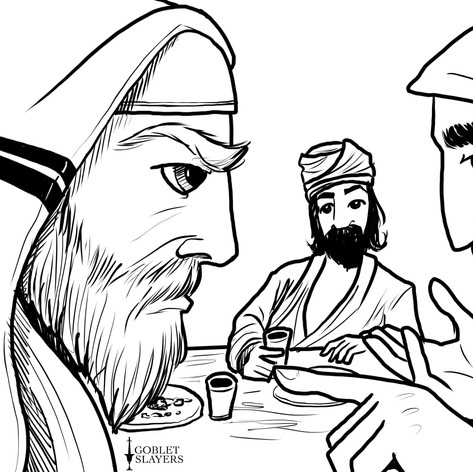 Jesus and Zaccheus Eat a Meal