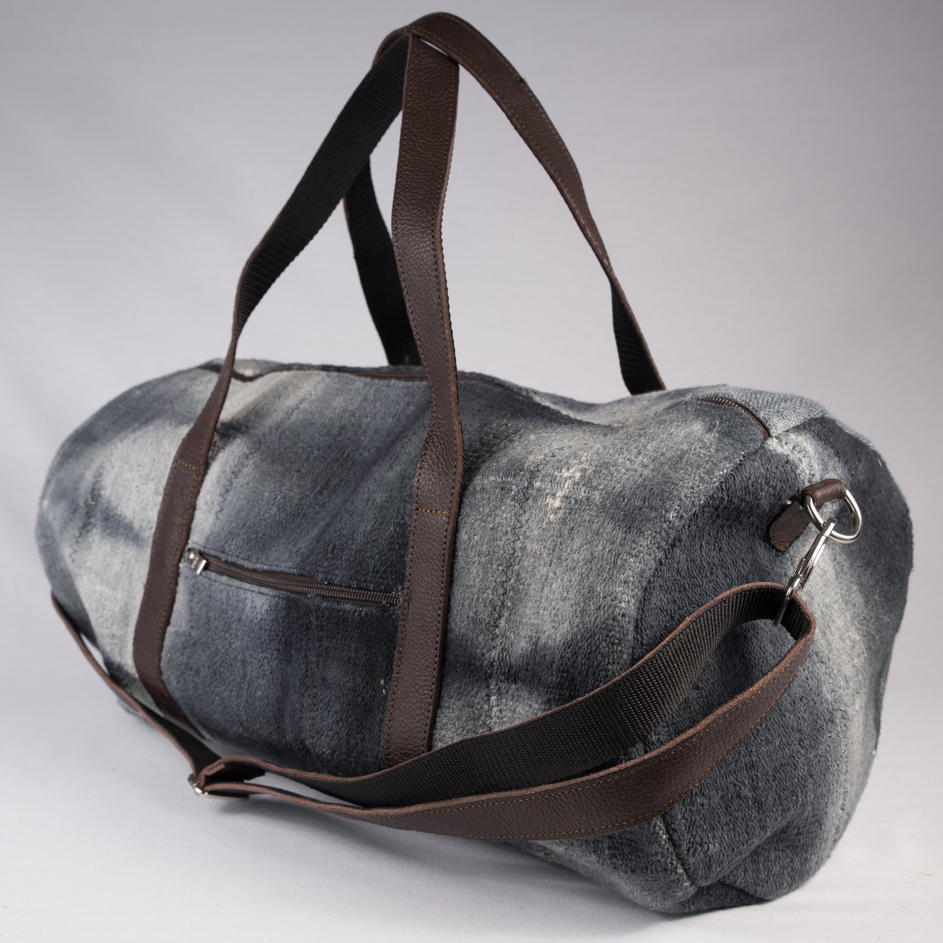Madame Dakar Weekend Bag - Bogolan -grey