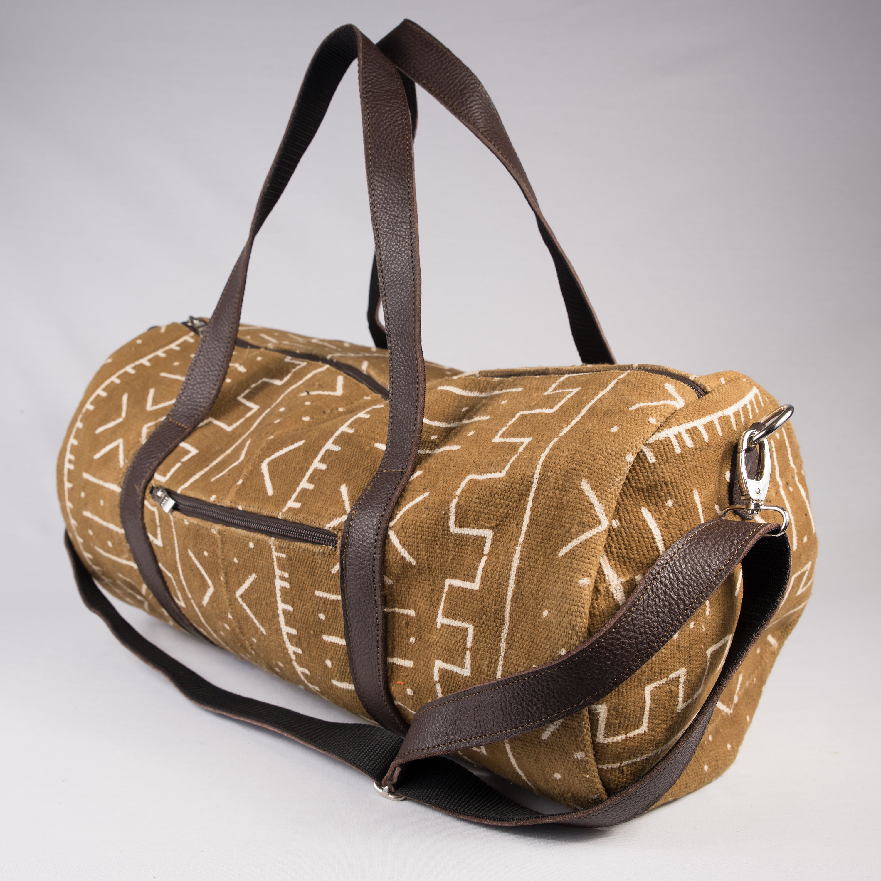 Madame Dakar Weekend Bag - Bogolan -brown