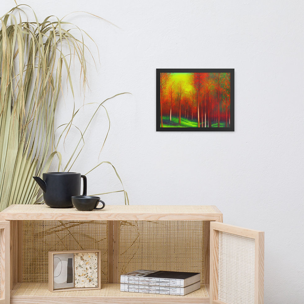 Hues of Ember II Framed photo paper poster