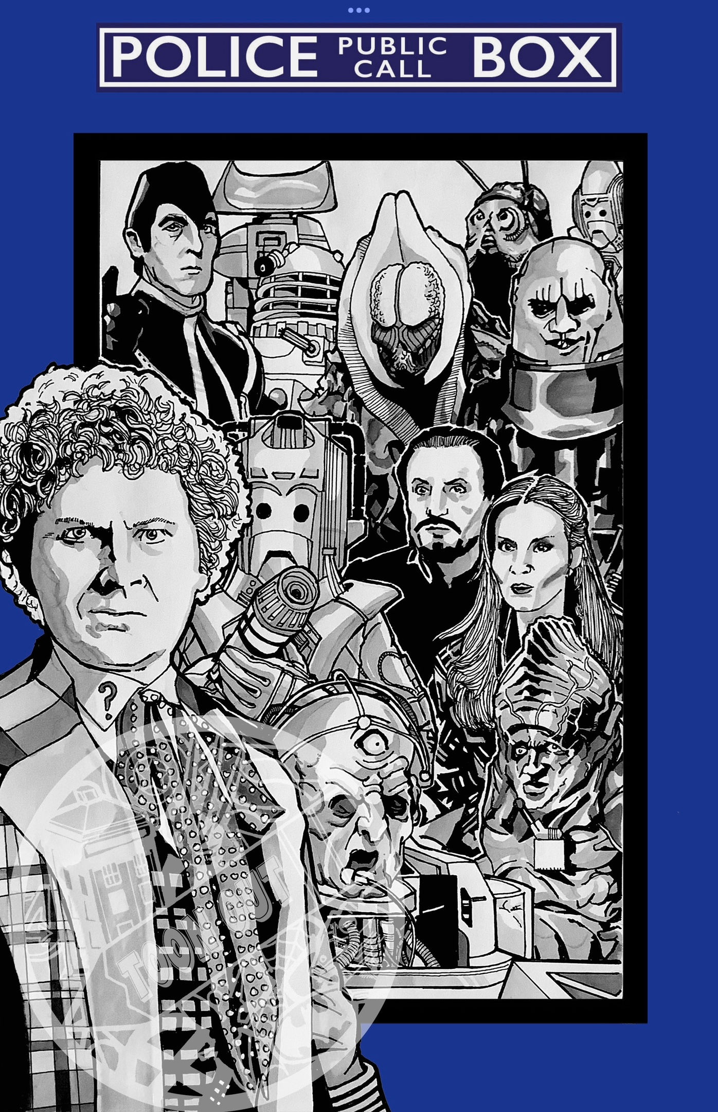 The Sixth Doctor A4 Print