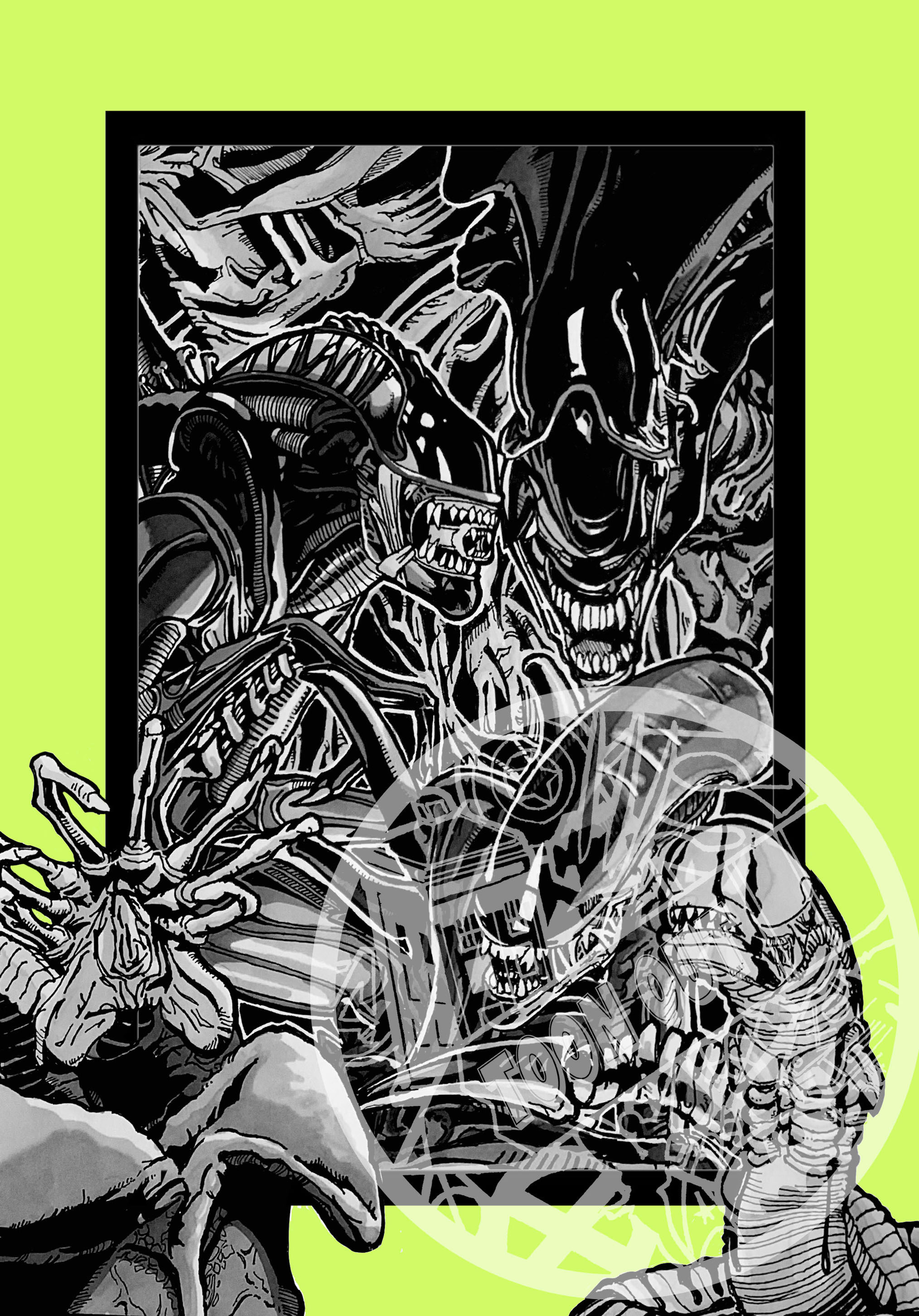 In Space No One Can Hear You Scream - Aliens Print