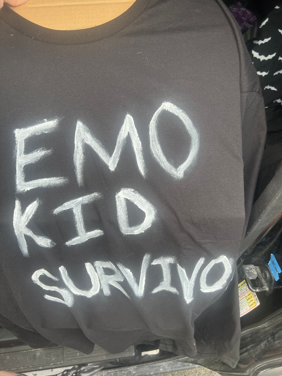 Funny Dad shirt. Acrylic. 2024. Emo Kid Survivor