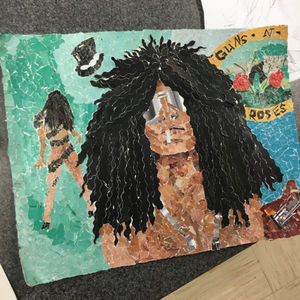 Torn Paper Slash. Paper & glue. 2017.