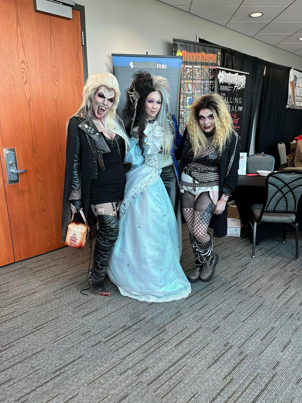 Paul- The Lost Boys. HorrorHound Weekend. 2023. Paul & David from TLB & Jareth/Sara from Labyrinth