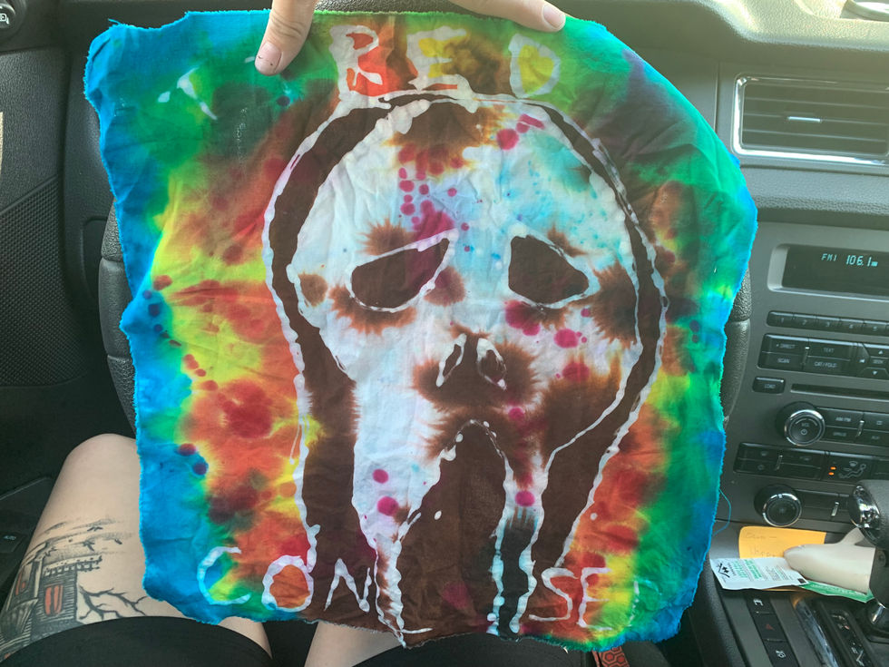 Batik Dye. Indiana University Southeast. 2021. Dazed & Confused x Scream crossover