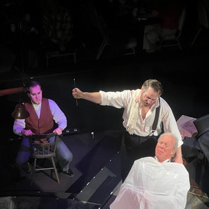 Sweeney Todd. Derby Dinner Playhouse. 2024. Sweeney & the Judge attempt #1