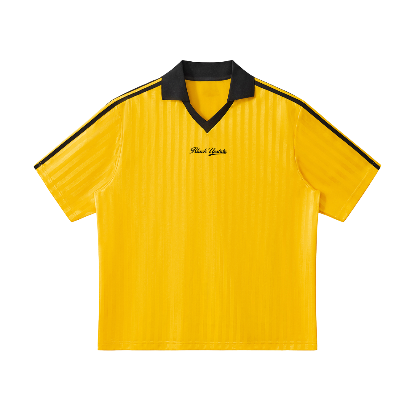 Black Upstate Soccer Jersey — White / Gold