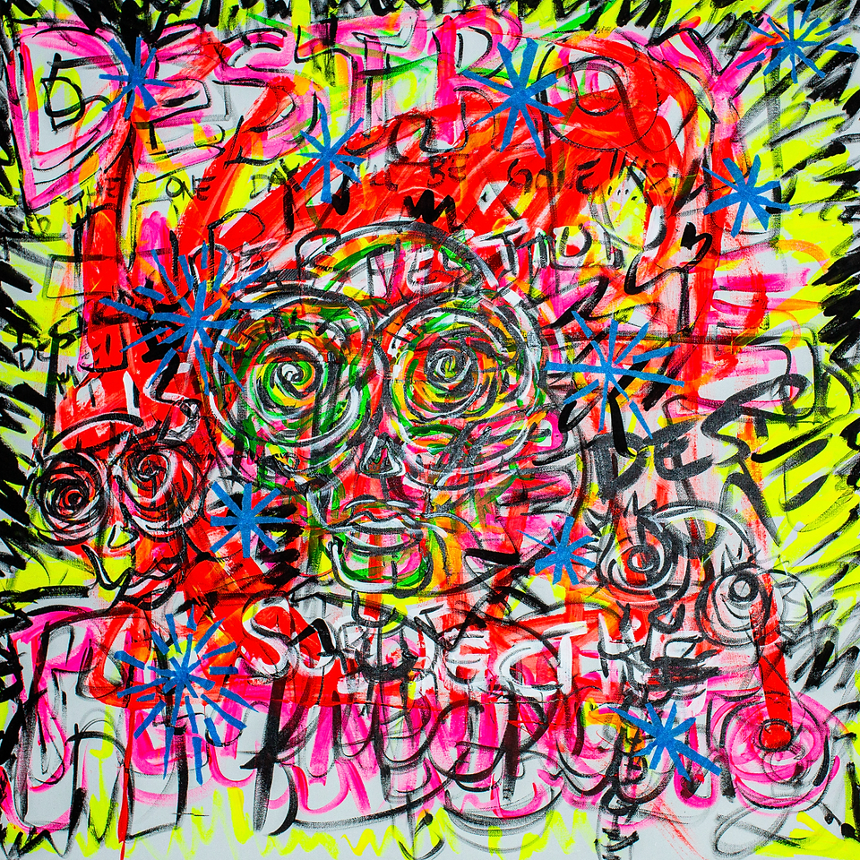 Destroy Me, 14" X 14" $65