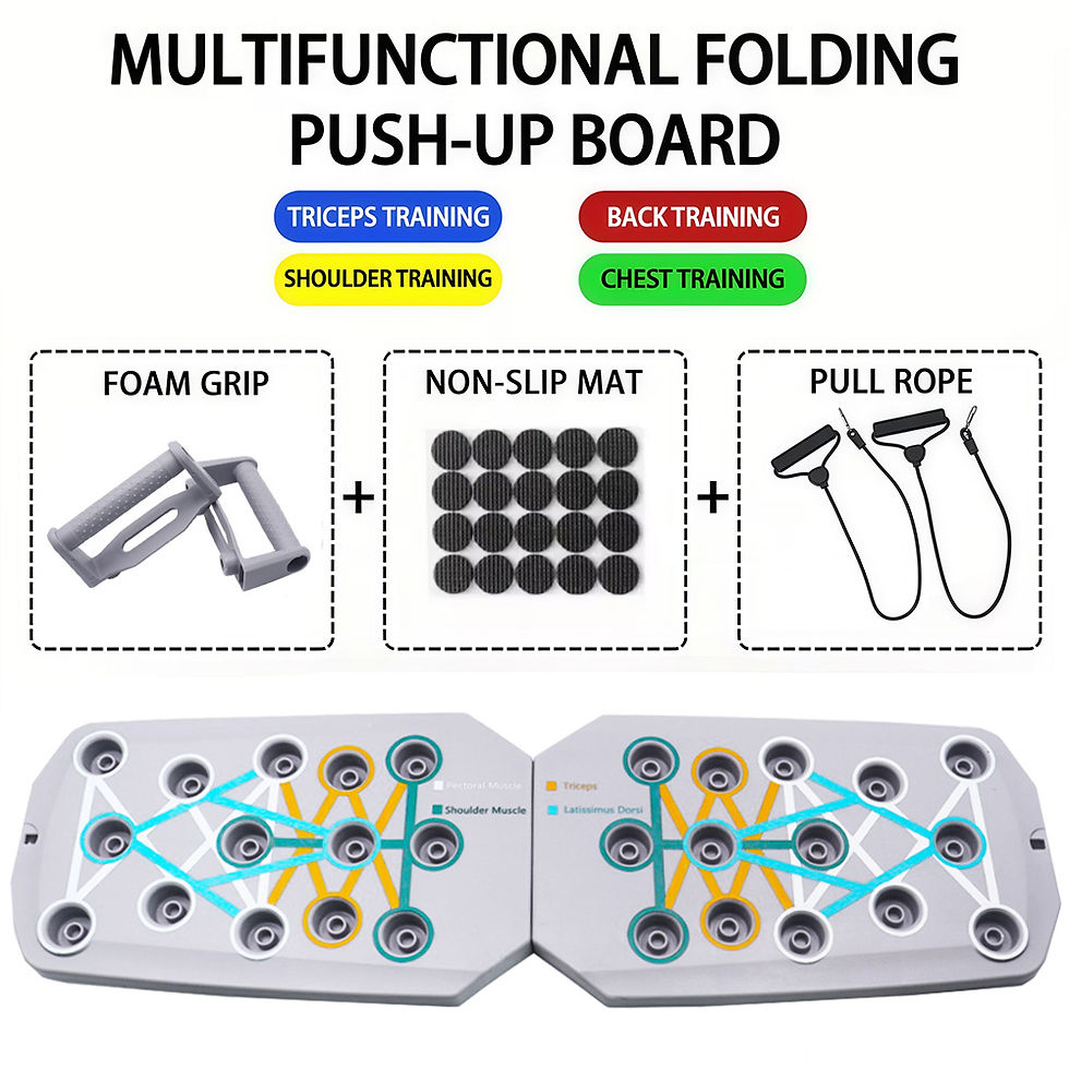 Thumbnail: Push-up Board Set Portable Multifunctional Push-up Bar Foldable Fitness Equipmen