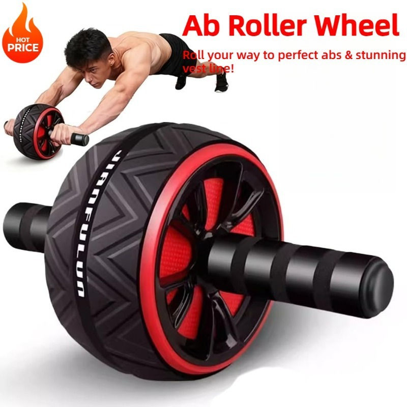 Silent Non-Slip Ab Roller Wheel-Premium Abdominal Exercise Equipment for Home Gy