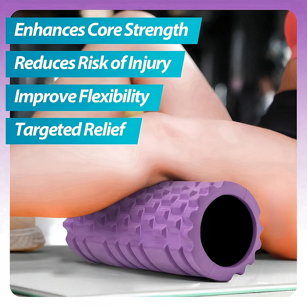 Thumbnail: Foam Roller Yoga Column Fitness Yoga EVA Foam Roller Yoga Stick Deep Tissue Mass