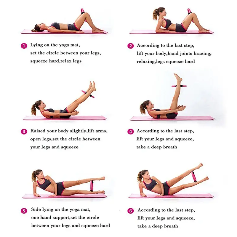 Thumbnail: Yoga Fitness Ring Pilates Ring Women Girl Exercise Home Resistance Elasticity Yo