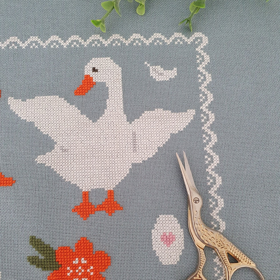 Thumbnail: PDF Geese and Flowers