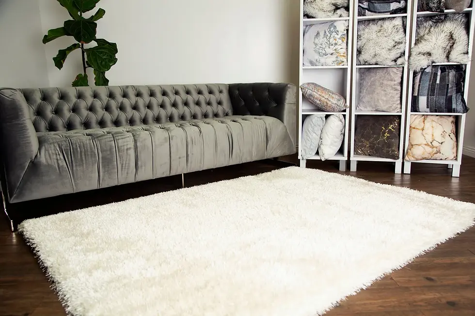 Viscose Solid Shaggy Rug