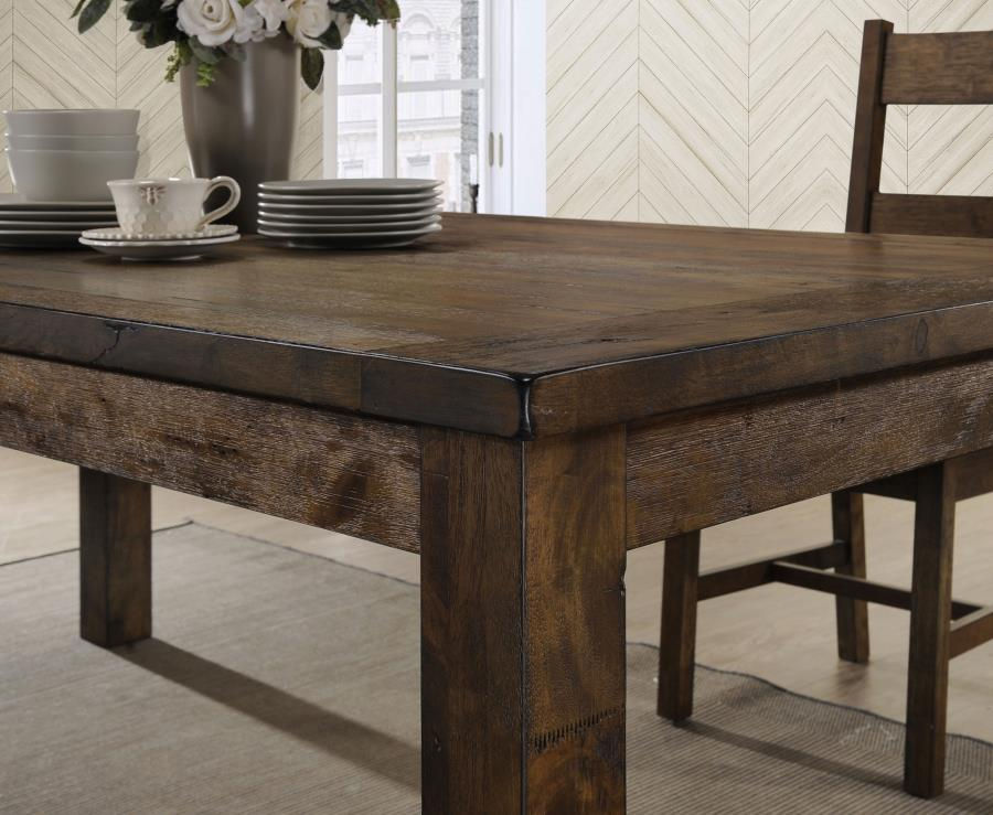 Miniatura: Coleman 5-piece Rectangular Dining Set Rustic Golden Brown