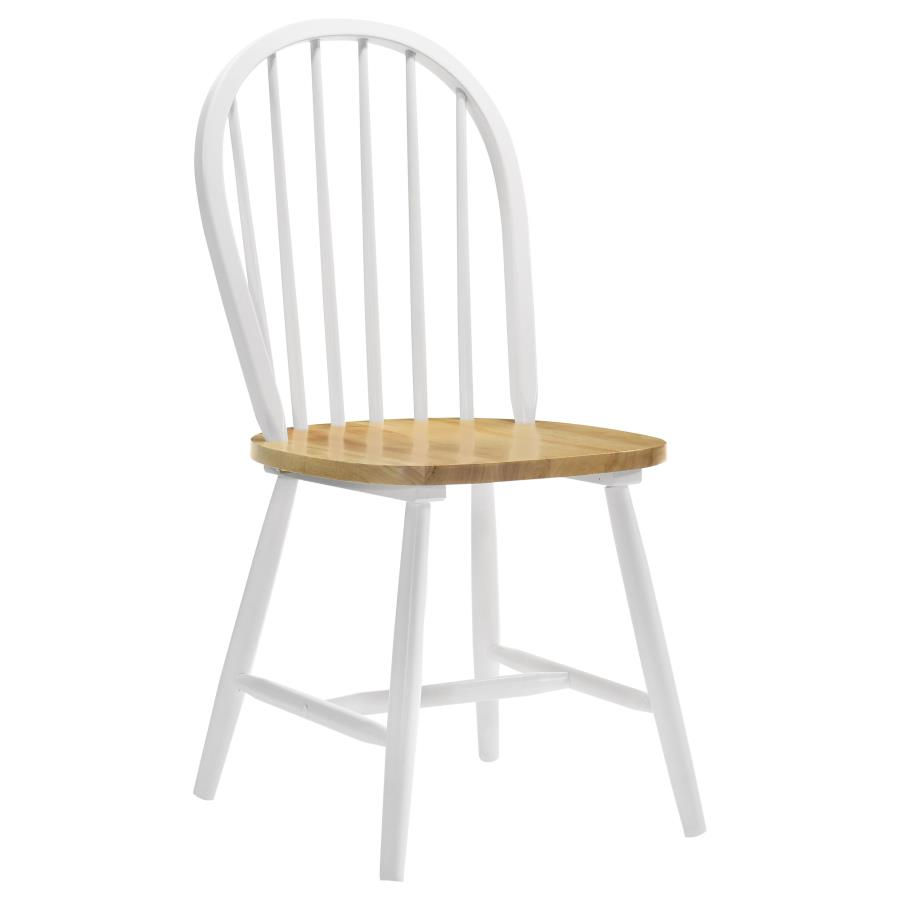 Thumbnail: Allison 5-piece Round Drop Leaf Dining Table Set White