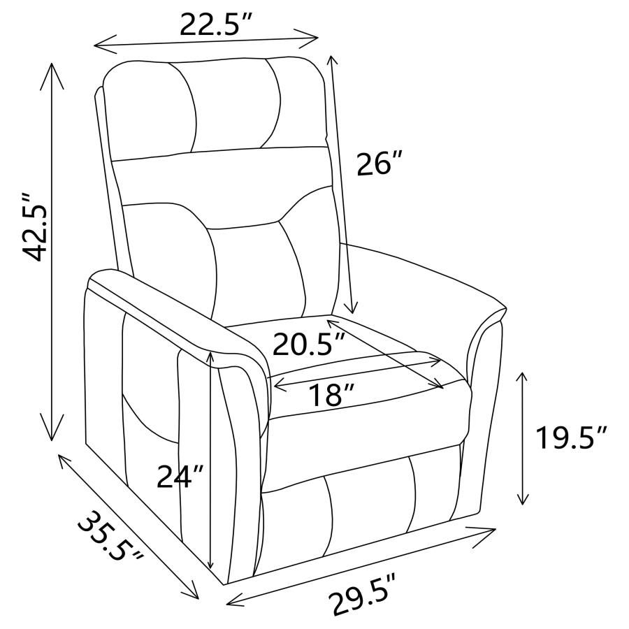 Miniatura: Henrietta Upholstered Power Lift Massage Chair