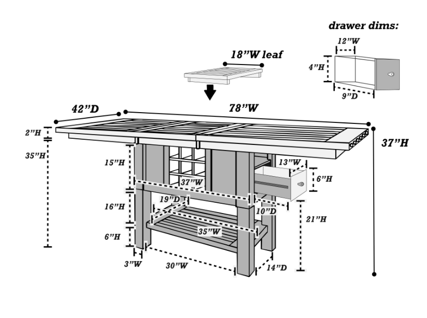 Thumbnail: George7 PC Counter Height Dining Set