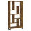 Thumbnail: Delwin 71-inch 6-shelf Bookshelf Rustic Nutmeg
