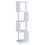 Thumbnail: Baxter 67-inch 4-shelf Bookshelf White and Chrome