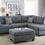 Thumbnail: Willow Sectional w/free Ottoman