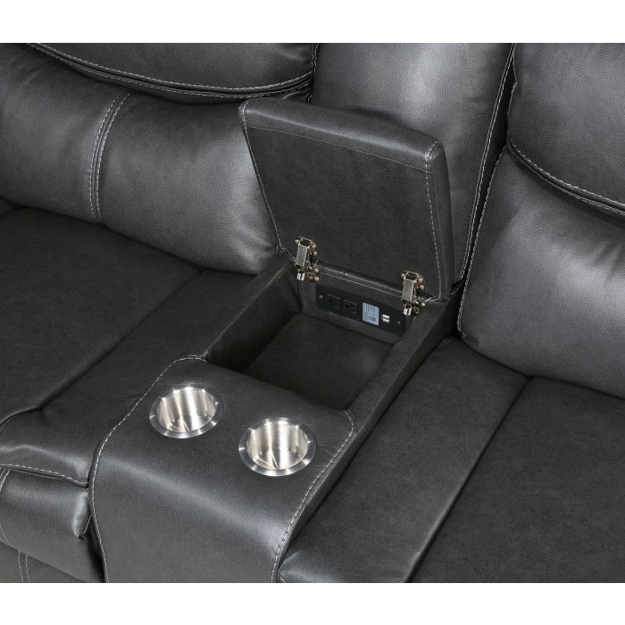 Thumbnail: Fargo 3-Piece Power Reclining Sectional with Right Console