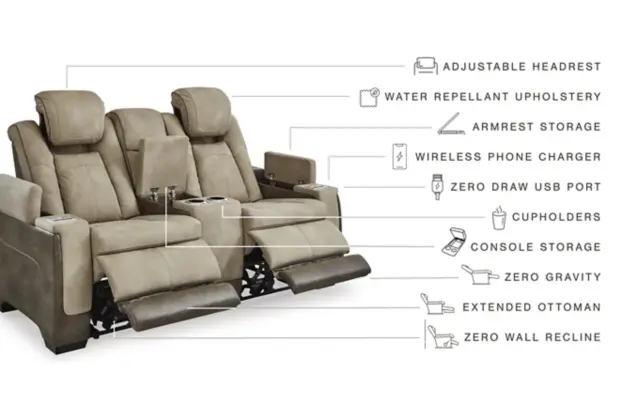 Miniatura: Next-Gen DuraPella Power Reclining Sofa & Loveseat