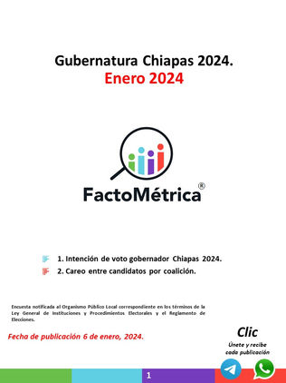 Gubernatura Chiapas 2024, enero 2024.