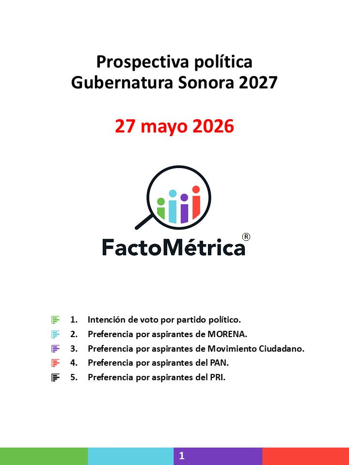 Prospectiva política Sonora 2027, mayo 2026