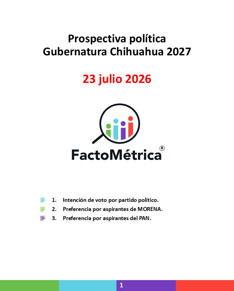 📊 Prospectiva Política Chihuahua 2027, julio 2026