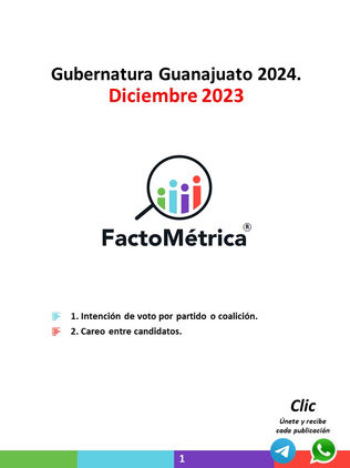 Gubernatura Guanajuato 2024, diciembre 2023.