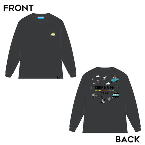 ロングスリーブTシャツ【スミクロ】 | 茅ヶ崎FM予約