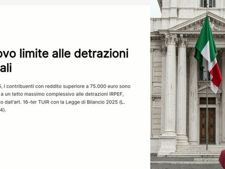 Nuova Stangata o Equità Fiscale? Tutto quello che devi sapere sul nuovo "Tetto" alle Detrazioni 2025