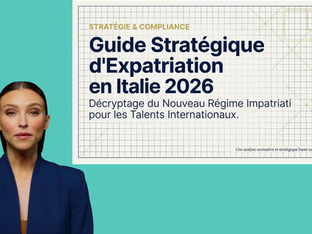 Au-delà de La Dolce Vita : la vérité stratégique sur le nouveau régime de rapatriement de 2026